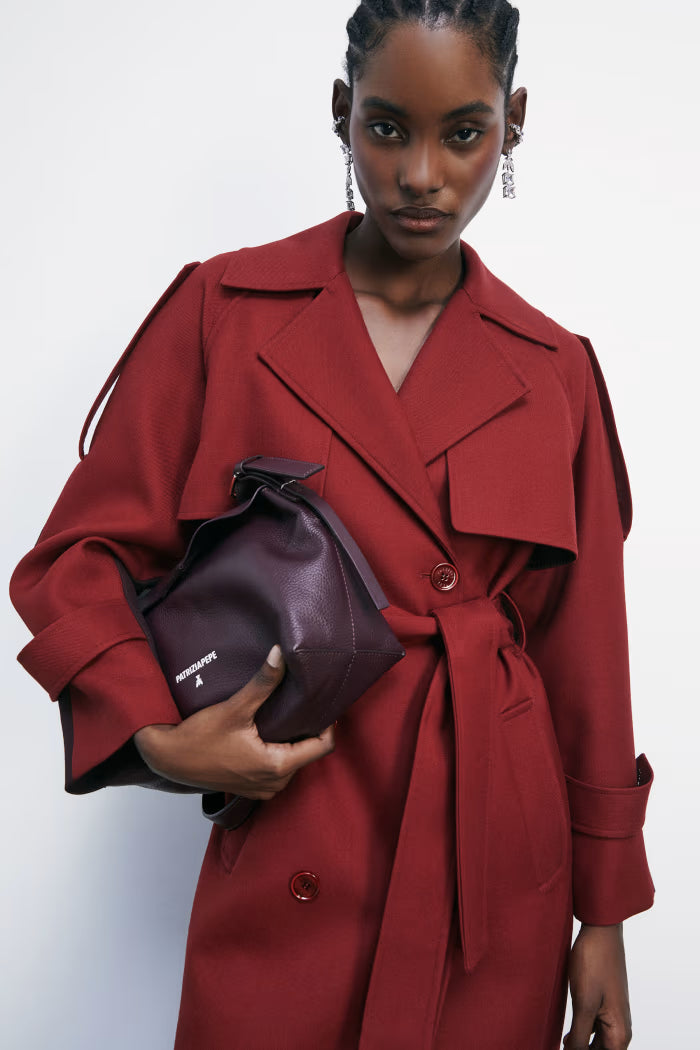 Borsa a tracolla Never Complete media in pelle