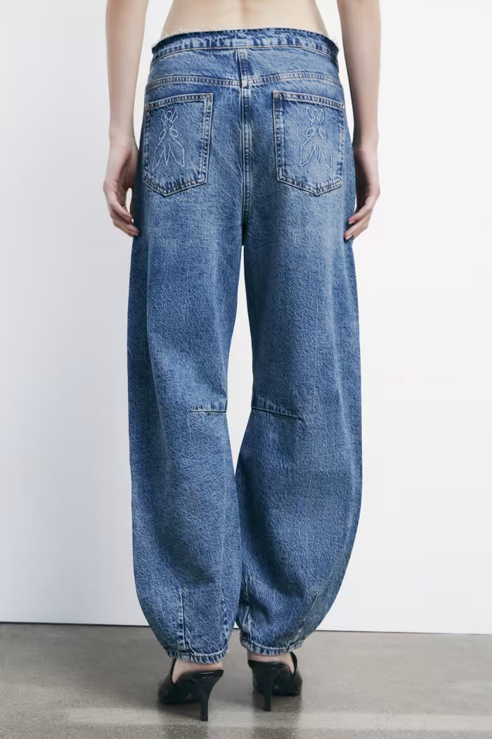 Jeans balloon a vita bassa