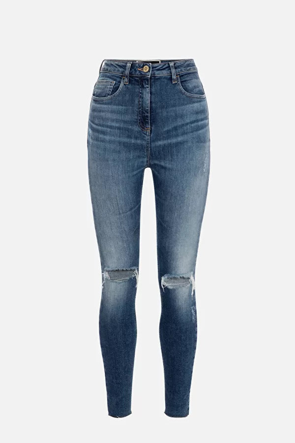 Jeans cinque tasche blu