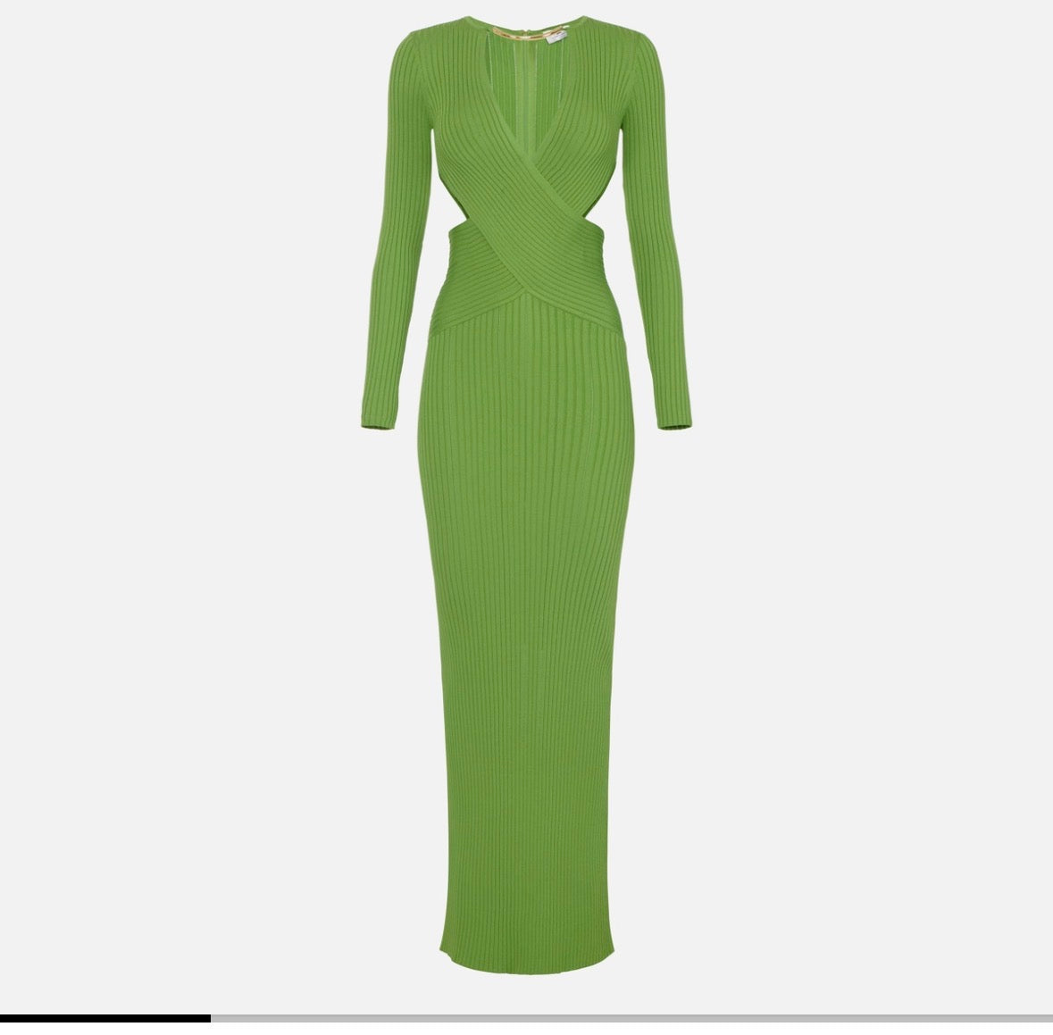 Abito lungo in maglia Elisabetta Franchi con gioiello