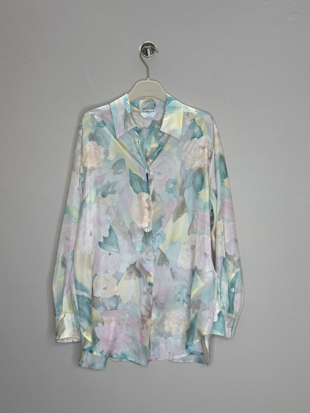Camicia in seta stampa floreale Marella