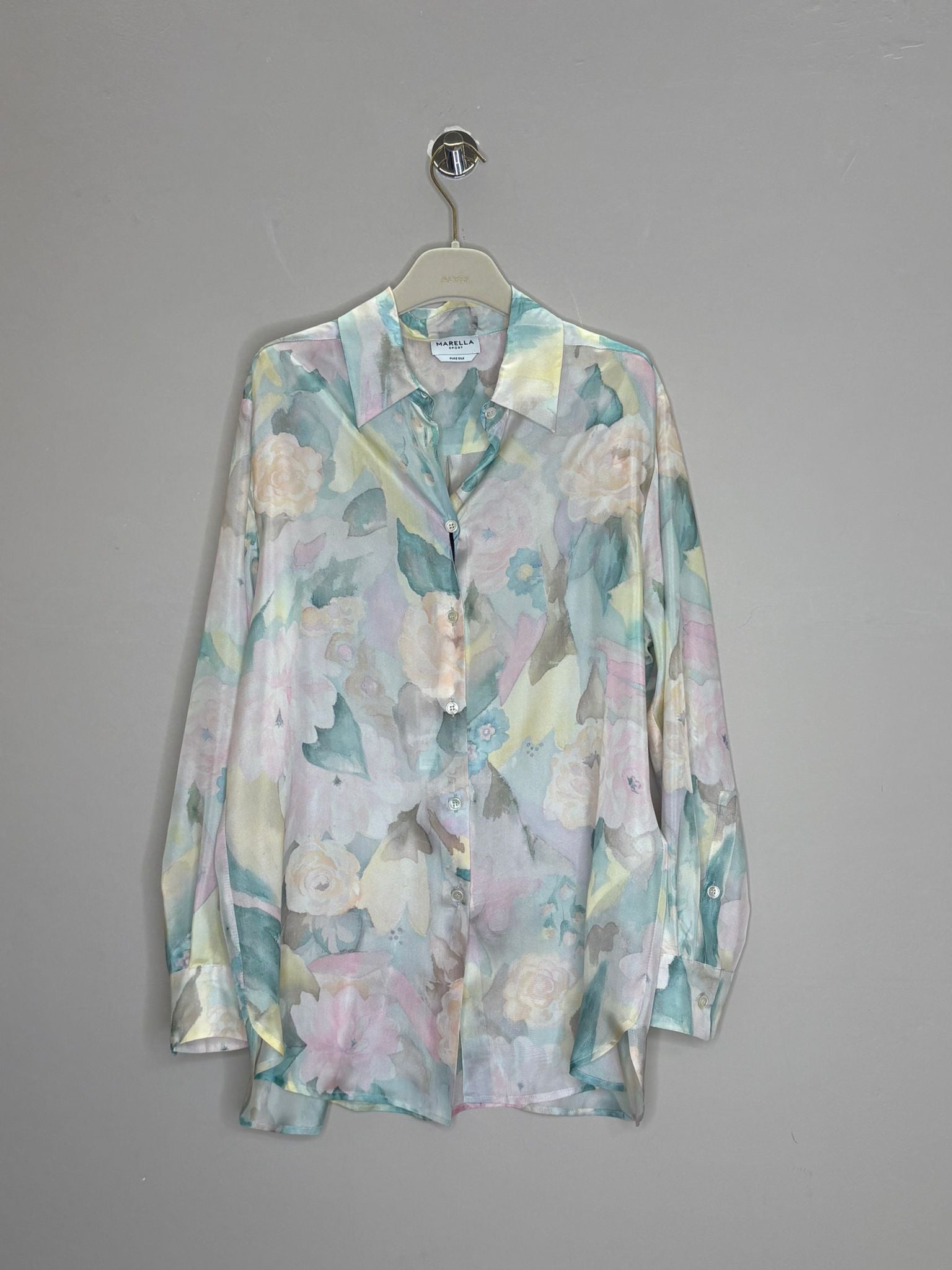 Camicia in seta stampa floreale Marella