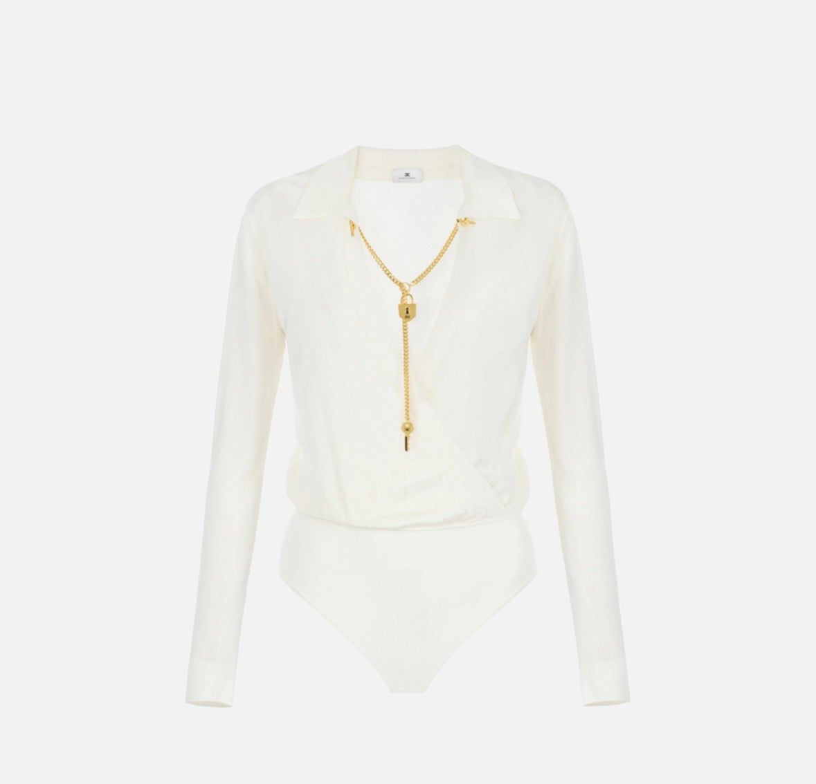 Polo a body con inserto collana Elisabetta Franchi