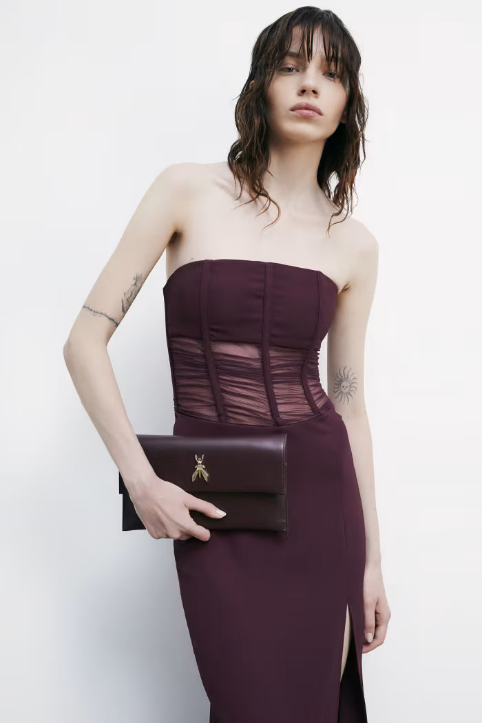 Pochette Fly Patrizia Pepe in pelle con catena